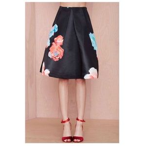 NWT Nasty Gal Bloom and Board Floral Skirt